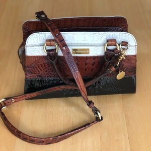 Brahmin Bags | Satchel in Toasted Macaroon Durance